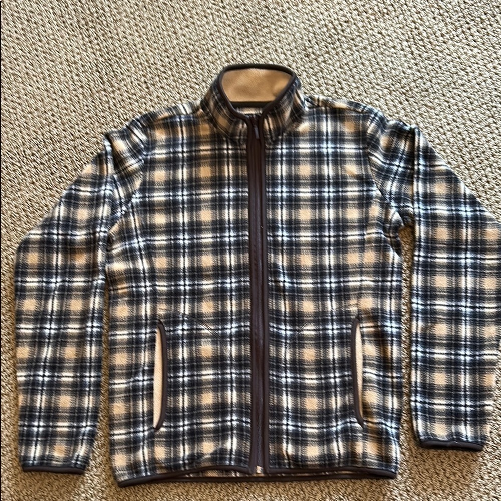 Plaid Full-Zip Jacket S Micro Fleece